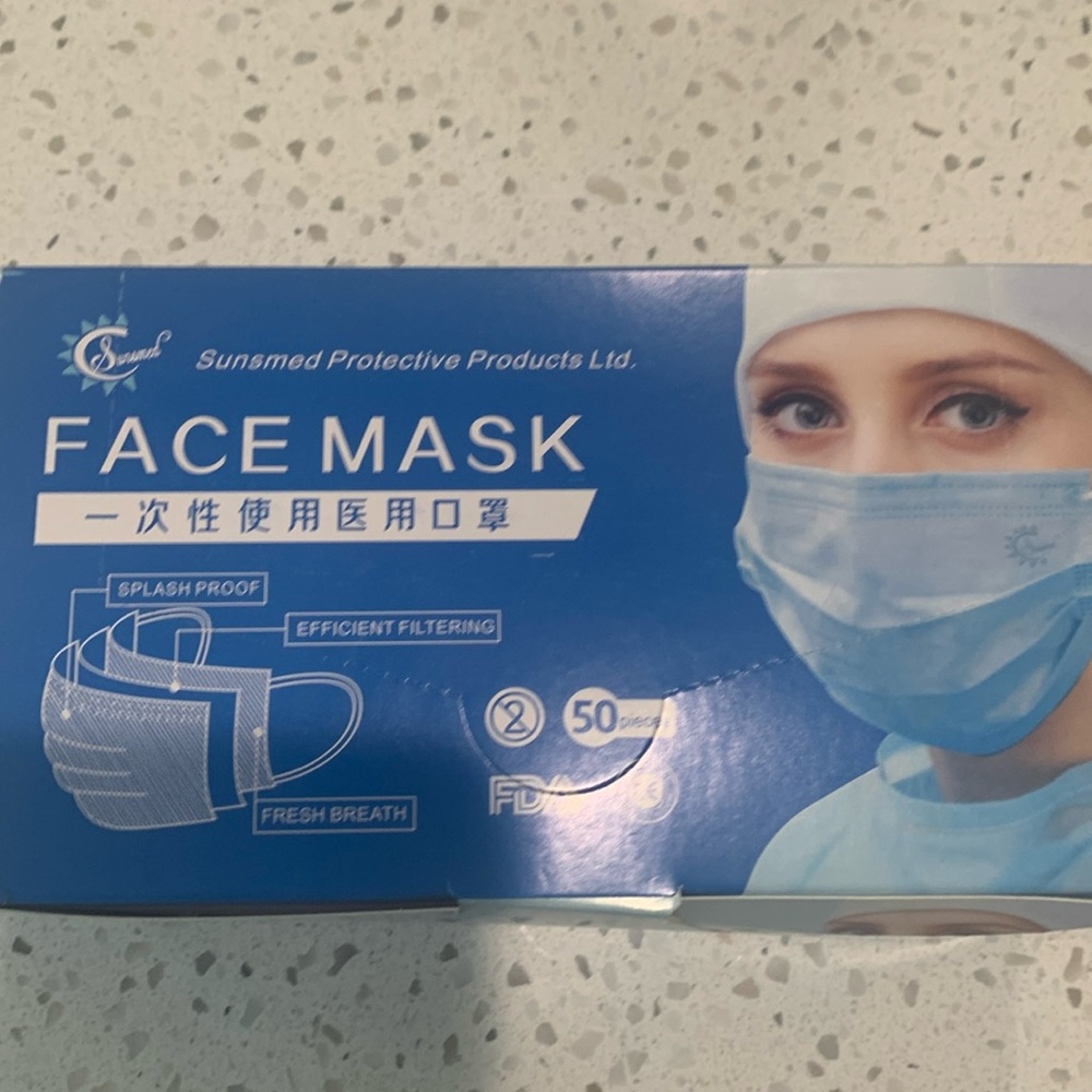 50-pack 3ply Disposable Face Mask